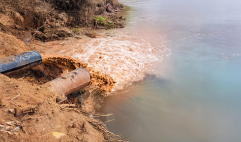 contaminated water